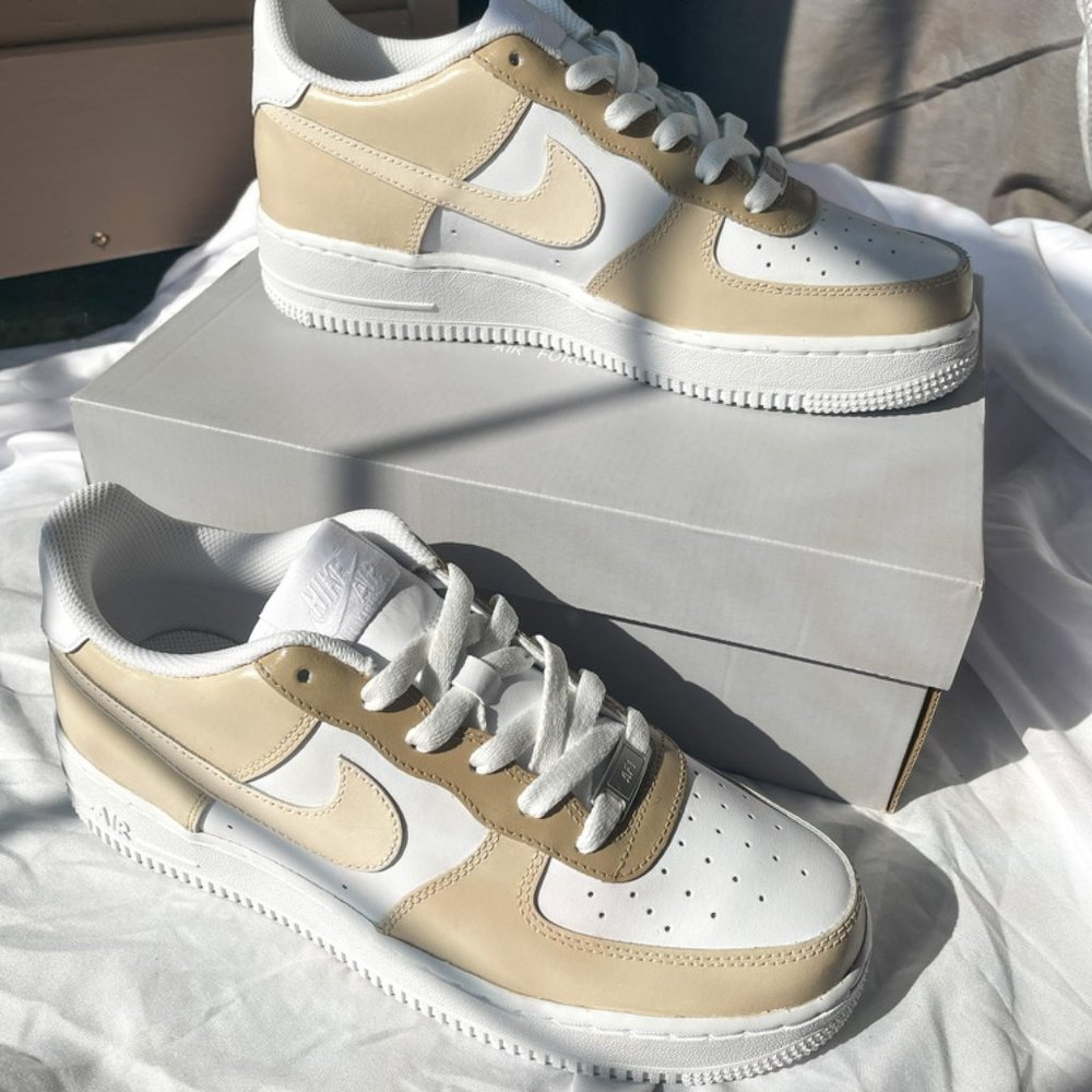 Nike Air Force 1 Neutral Nude Custom - Picture 3 of 8